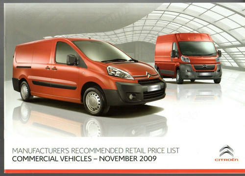 Citroen commercial price list - citroen,