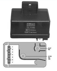 Glow plug relay - plug, for
