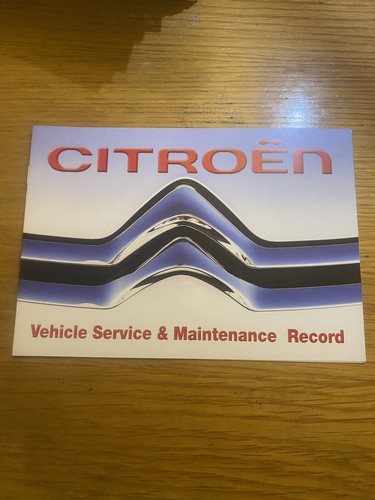 Citroen service book - citroen, stamped