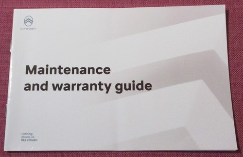Citroen service book - citroen,