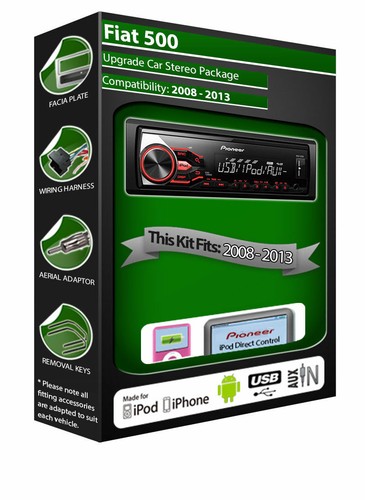 Fiat 500 car stereo pioneer - 500,